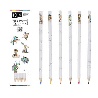 Set de 6 crayons Kiub Kooks Enfants Modèle aléatoire