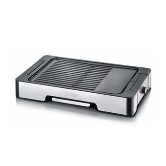 SEVERIN PG 8610 - Plancha/gril -électrique - 1120 cm ² - inox brossé/noir