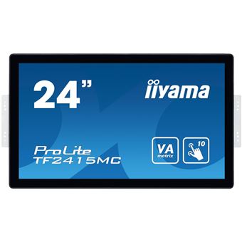 iiyama ProLite TF2415MC-B2 - Écran LED - 23.8" - cadre ouvert - écran tactile - 1920 x 1080 Full HD (1080p) @ 60 Hz - VA - 350 cd/m² - 3000:1 - 16 ms - HDMI, VGA, DisplayPort - noir - 1