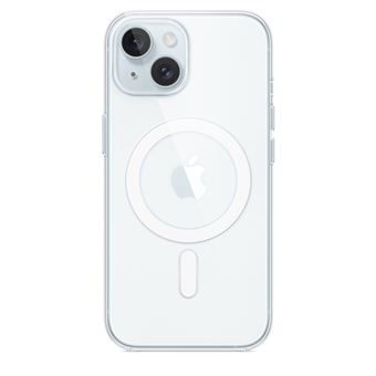 Apple - Coque de protection pour téléphone portable - compatibilité avec MagSafe - polycarbonate - clair - pour iPhone 15