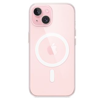 Apple - Coque de protection pour téléphone portable - compatibilité avec MagSafe - polycarbonate - clair - pour iPhone 15