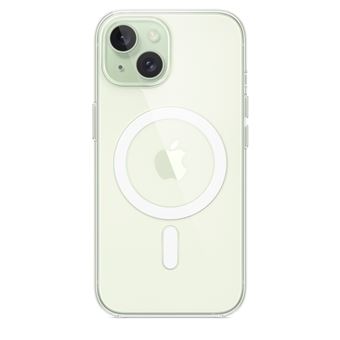 Apple - Coque de protection pour téléphone portable - compatibilité avec MagSafe - polycarbonate - clair - pour iPhone 15