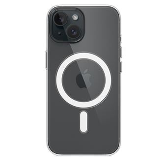 Apple - Coque de protection pour téléphone portable - compatibilité avec MagSafe - polycarbonate - clair - pour iPhone 15