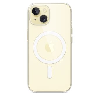 Apple - Coque de protection pour téléphone portable - compatibilité avec MagSafe - polycarbonate - clair - pour iPhone 15
