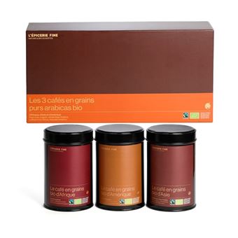 MALANGO COFFRET 3 CAFES GRAINS BIO