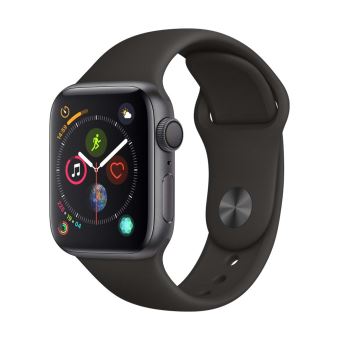 Apple Watch Series 4 40mm Kast van Space Grey Aluminium + Zwart Sportbandje