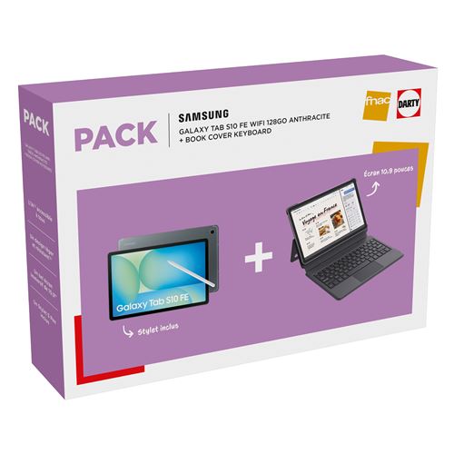 Pack Galaxy Tab S10FE 10 9 + Book Cover Keyboard - vue 2