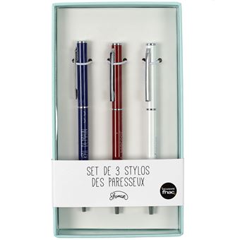 Set de 3 stylos Le Studio Les Paresseux Exclusivité Fnac