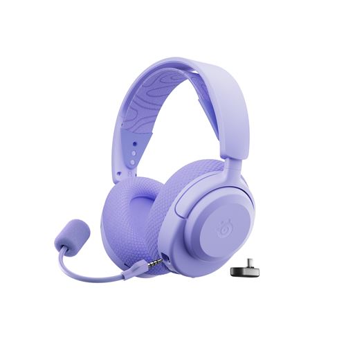 Micro casque gaming sans fil SteelSeries Arctis Nova 3PW Bluetooth Violet Lavande