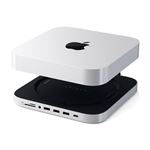 Support et Hub USB Satechi ST-MMSHS pour Mac Mini M1 avec boîtier SSD Argent