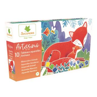 Kit créatif Faujas Artissimo tableaux aquarelles animaux