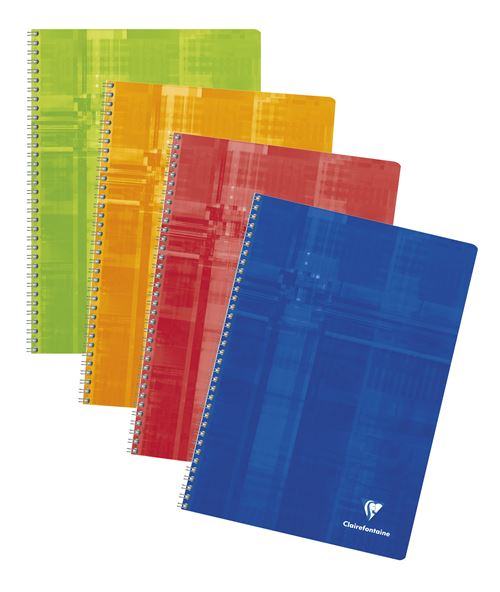 CLAIREFONTAINE  Cahier Reliure Int&eacute;grale 21 x 297 cm 100 Pages