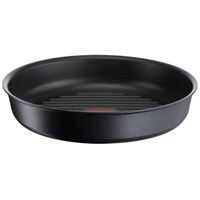 Poêle grill fonte d'aluminium Tefal Ingenio Eco Resist 26 cm Noir