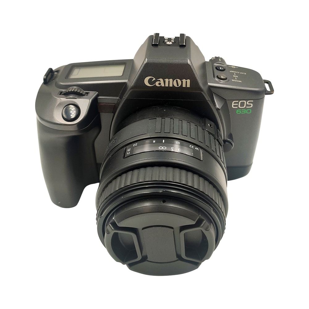 Appareil photo argentique reflex Canon EOS 630 + 3580mm DL Zoom MultiCoated Noir