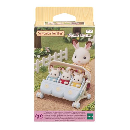 Sylvanian Families 5533 La Poussette Triple - vue 6