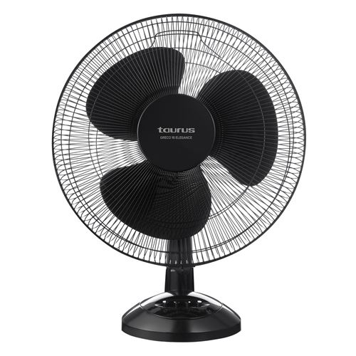 Taurus Ventilateur De Table Greco 16 Elegance Noir