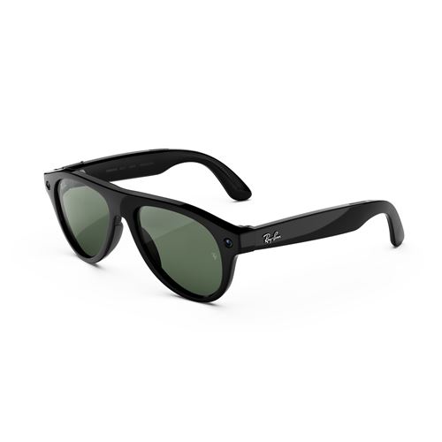 Lunettes connectées IA Meta RBM3 Aviateur Havana Solaire Taille Moyenne - vue 2