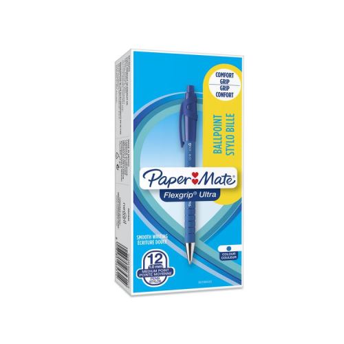Stylo À Bille Paper Mate Flexgrip Ultra 1 Mm Bleu