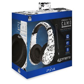 Casque 4Gamers PRO4-70 Stéréo PS4 Camouflage Arctic