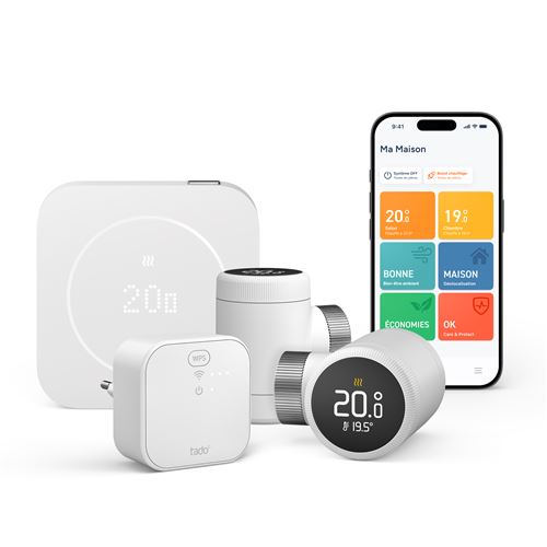 Tado Kit de démarrage filaire 2e gén avec 2 Têtes thermostatiques intelligentes X pour chauffage connecté - Image 3
