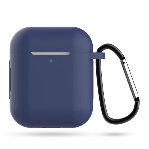 Etui de protection en silicone On Earz Mobile Gear Bleu pour AirPods 1 et 2