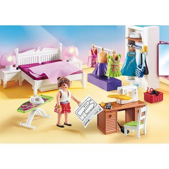 Playmobil Dollhouse 70208 Chambre avec espace couture