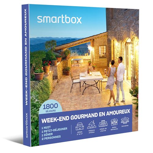 Coffret cadeau Smartbox Week-end gourmand en amoureux