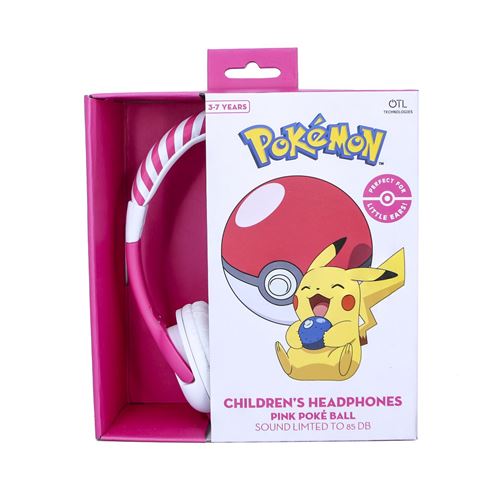 Otl Rose Jeu Éducatif Et Électronique Casque Kidsafe Pokémon Pokéball