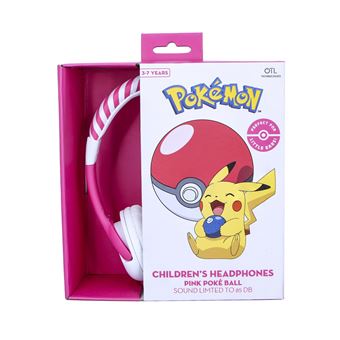 Jeu éducatif et électronique Otl Casque Kidsafe Pokémon Pokéball Rose