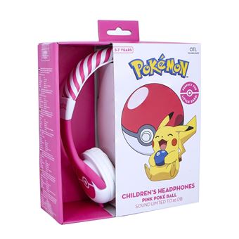 Jeu éducatif et électronique Otl Casque Kidsafe Pokémon Pokéball Rose