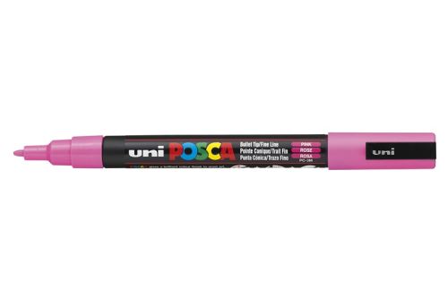 Posca posca marqueur &agrave; pigment pc-3m, rose noir