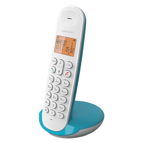Téléphone sans fil Logicom Iloa 150 sans répondeur Turquoise