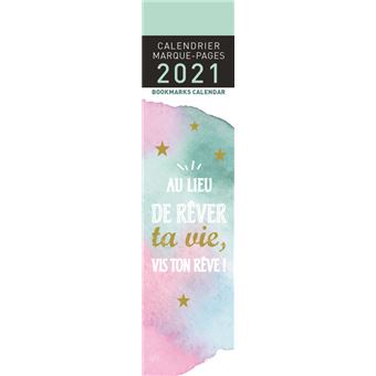 Calendrier Aquarupella Marque Pages Mots d’esprit 2021