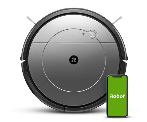 Aspirateur robot Irobot Roomba Combo Gris et Noir