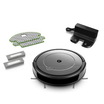 Aspirateur robot Irobot Roomba Combo R1138 Gris et Noir