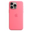 Apple Coque en silicone avec MagSafe pour iPhone 15 Pro Max Rose