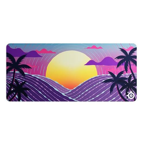 Steelseries Tapis De Souris Qck Xxl - Neon Sunset Design - Image 4