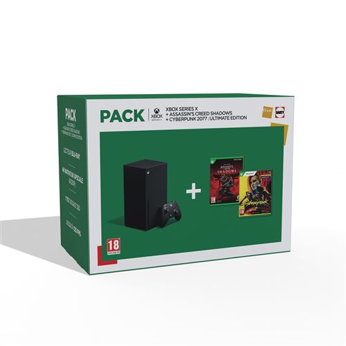 Pack Fnac Console Microsoft Xbox Series X + Assassin'S Creed Shadows Xbox Series X + Cyberpunk 2077 Ultimate Edition Xbox Series X