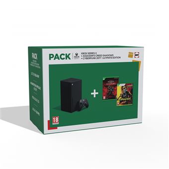Pack Fnac Console Microsoft Xbox Series X + Assassin's Creed Shadows Xbox Series X + Cyberpunk 2077 Ultimate Edition Xbox Series X