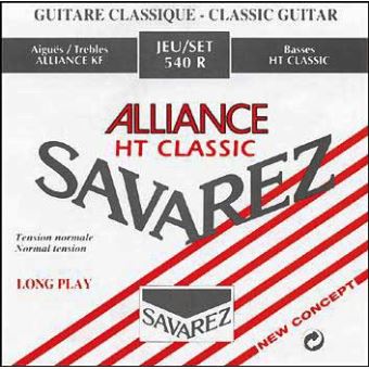 Jeu de cordes guitare classique Savarez 540R HT Classic Alliance Rouge Tirant normal - 1