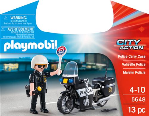 Playmobil City Action - Mallette de transport de police