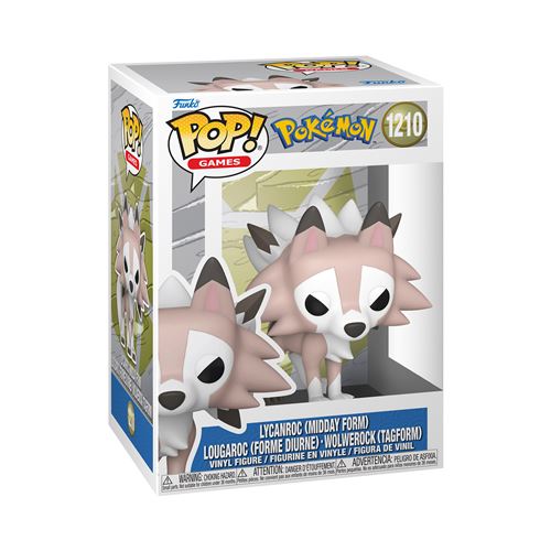 Pop! Games: Pokemon Lycanroc Midday Standard Anniversaire Polychlorure de vinyle Pop! Vinyl Adulte - vue 9