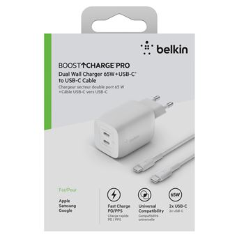 Belkin WCA008kq1MWH-B6, Binnen, AC, 1 m, Wit