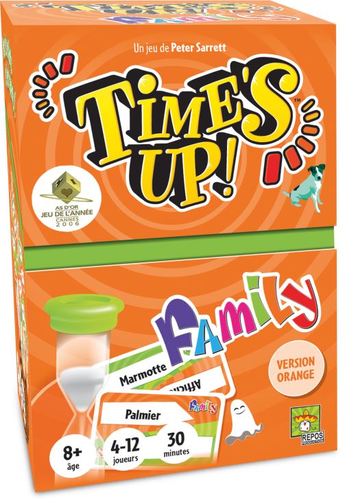 Boite de Jeu d'ambiance Asmodee Time's Up Family 2 Orange