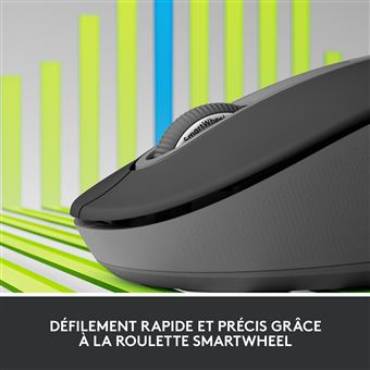 Souris Sans Fil Logitech Signature M650 L - Clics Silencieux, Autonomie 2ans - Bluetooth/USB - Gris