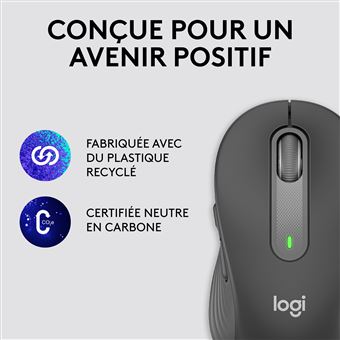 Souris sans fil Logitech Signature M650 L Gris graphite