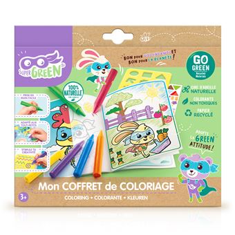 Kit de coloriage Super Green Bio
