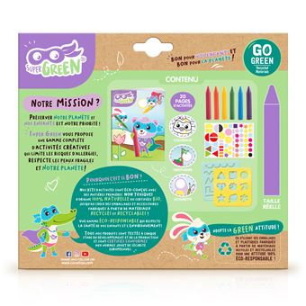 Kit de coloriage Super Green Bio