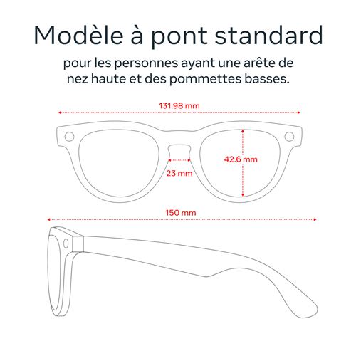 Lunettes IA connectées Ray-Ban Meta Headliner Monture Noir