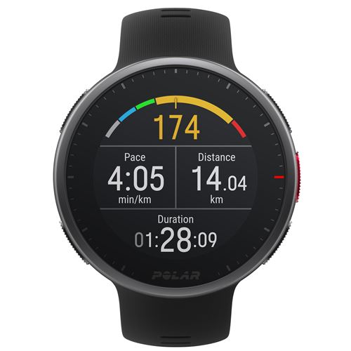 Pack Montre GPS Multisports Cardio Polar Premium Vantage V2 Noir + Capteur de fréquence cardiaque Polar H10